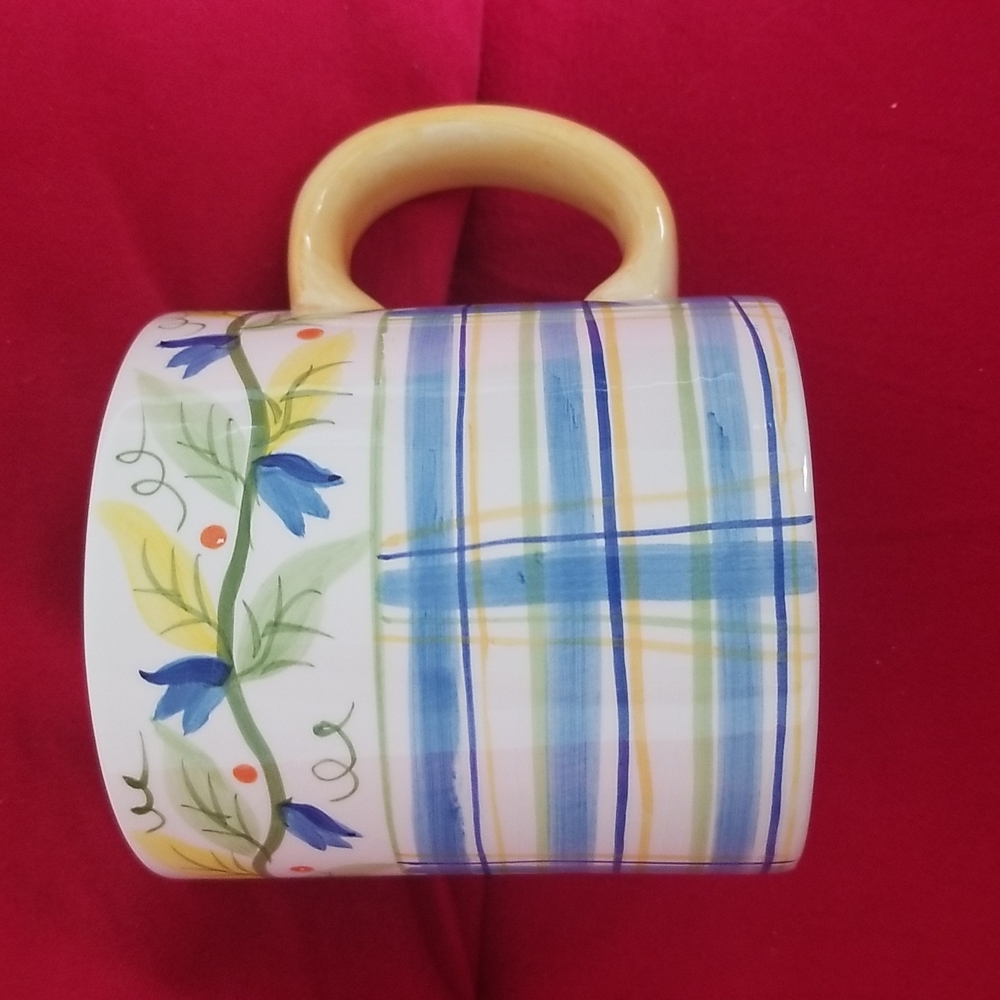 Large Floral Coffee Mug